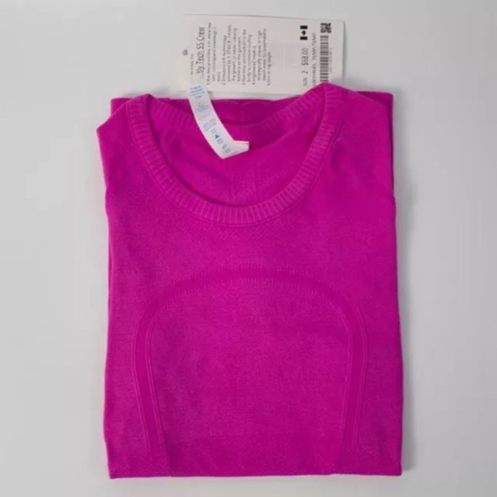 Lululemon short sleeves swiftly tech in pink